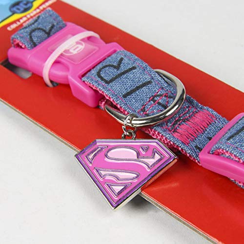 CERDÁ LIFE'S LITTLE MOMENTS Collar para Perros Medianos de Super Girl® - Licencia Oficial Super Girl®