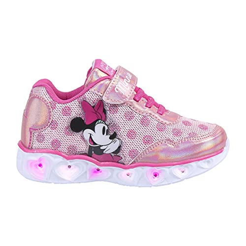 CERDÁ LIFE'S LITTLE MOMENTS, Zapatillas con Luces Niña de Minnie-Licencia Oficial Disney Niñas, Rosa, 27 EU