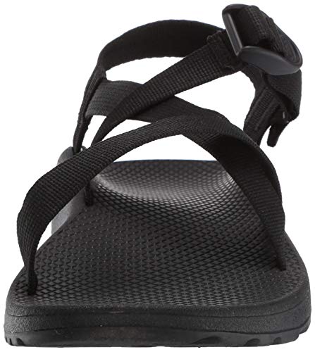 Chaco Zcloud Sandalia para hombre, Azul (Negro sólido), 47 EU