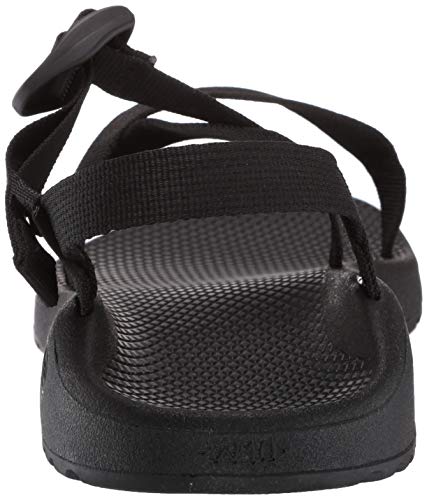 Chaco Zcloud Sandalia para hombre, Azul (Negro sólido), 47 EU