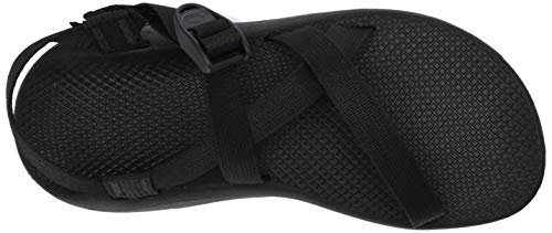 Chaco Zcloud Sandalia para hombre, Azul (Negro sólido), 47 EU