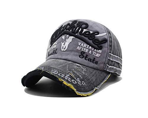 CheChury Nueva Unisex Gorra de béisbol algodón Mezclado Motocicleta Gorra Adjustable al Aire Libre Cap clásico algodón Sombrero Ocio Retro Gorras Hip Hop