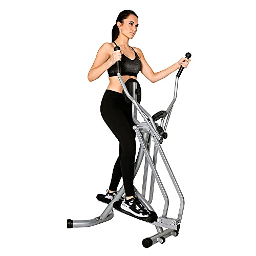 Christopeit Crosstrainer Walker - Bicicleta elíptica (80 x 60 x 148 cm), Color Plateado