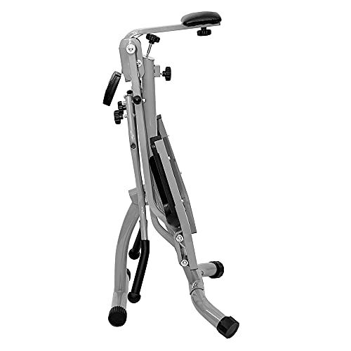 Christopeit Crosstrainer Walker - Bicicleta elíptica (80 x 60 x 148 cm), Color Plateado