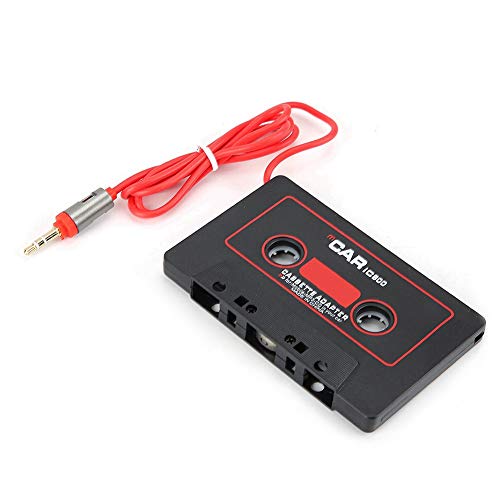 Cinta de coch, eReproductor de cassette para automóvil, Adaptador de cinta de cassette estéreo para automóvil Reproductor de CD MD MP3 MP4 a audio auxiliar de 3.5 mm para teléfono móvil