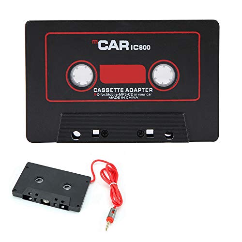 Cinta de coch, eReproductor de cassette para automóvil, Adaptador de cinta de cassette estéreo para automóvil Reproductor de CD MD MP3 MP4 a audio auxiliar de 3.5 mm para teléfono móvil