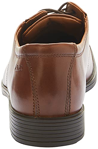 Clarks Tilden Cap, Zapatos de Cordones Derby Hombre, Marrón (Dark TanLea), 43 EU