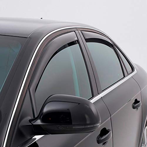 ClimAir Deflectores de Aire Negro Compatible con Opel Grandland X 2017-