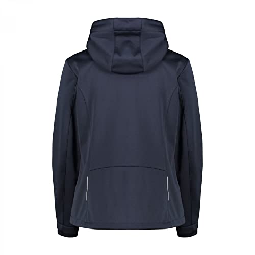 CMP Windproof and Waterproof Softshell Melange Jacket WP 7,000 Chaqueta Shell, B.Blue Mell-Purple Fluo, 52 para Mujer