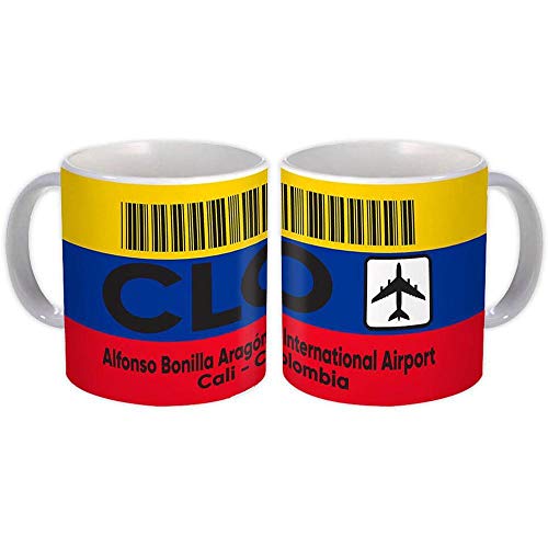 Colombia Aragón Airport Cali CLO : Gift Mug Travel Airline Pilot AIRPORT - Blanco