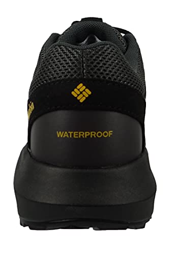 Columbia Trailstorm Waterproof, Zapatillas de Senderismo Hombre, Dark Grey, Bright Gold, 44.5 EU