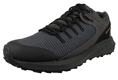 Columbia Trailstorm Waterproof, Zapatillas de Senderismo Hombre, Dark Grey, Bright Gold, 44.5 EU