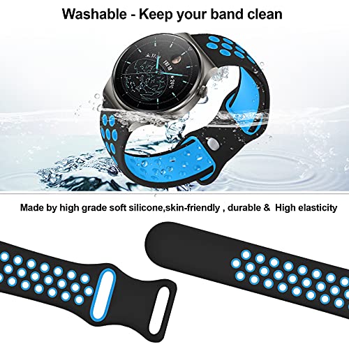 Compatible con Huawei Watch GT2 Pro Correa/Huawei Watch GT2 46mm Correa, 22mm Silicona Pulsera Deportiva Correa para Huawei Watch 3/Pro/Huawei Watch GT 2/GT Fashion/Sport/Active/Elegant/Classic