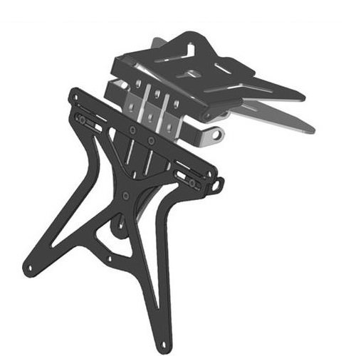 Compatible con KTM 990 Adventure ABS Soporte de matrícula ajustable para moto Lampa Aero-X 90146 Soporte de matrícula homologado universal no específico negro 270 x 190 x 35 mm