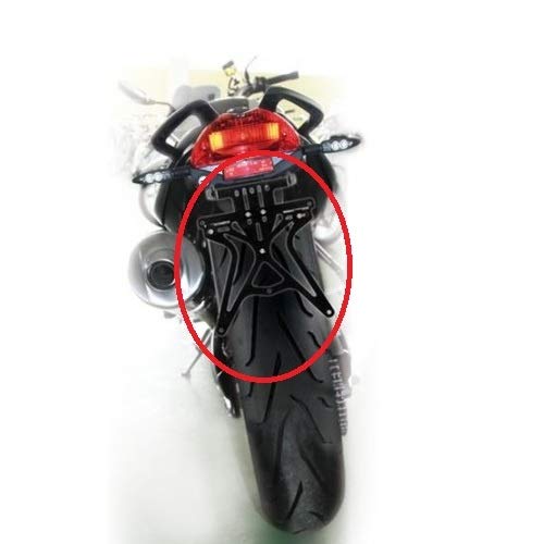 Compatible con KTM 990 Adventure ABS Soporte de matrícula ajustable para moto Lampa Aero-X 90146 Soporte de matrícula homologado universal no específico negro 270 x 190 x 35 mm