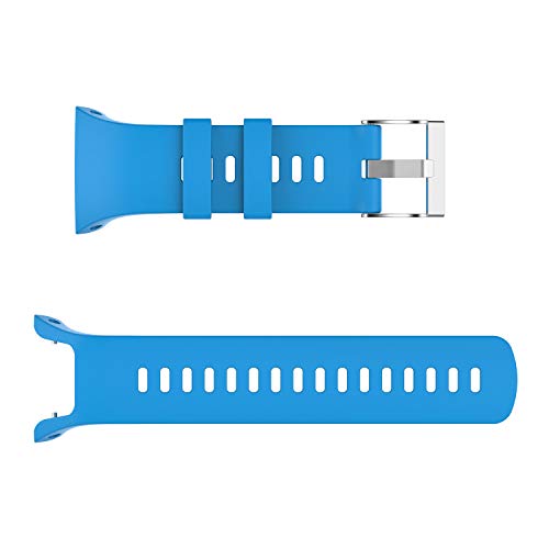 Correa de reloj de silicona azul 22MM Accesorios de repuesto para Suunto para Spartan Trainer Wrist HR