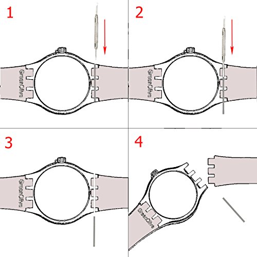 Correa de repuesto ultrafina de silicona resistente al agua para reloj Swatch de la serie Skin (16mm, Azul marino)