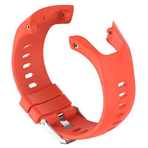 Correa de silicona de 22 mm para Suunto Spartan Trainer Wrist HR Accesorios de repuesto, Rojo,