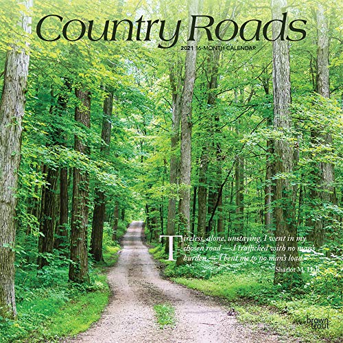 Country Roads - Landstraßen 2021 - 18-Monatskalender
