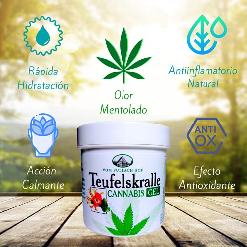 Crema/gel de CAÑAMO CANNABIDOL | Reparador de musculos y articulaciones con aceite de Cannabis natural | Cannabix crema para el alivio de pies, hombros y cualquier músculo| Calidad Alemana