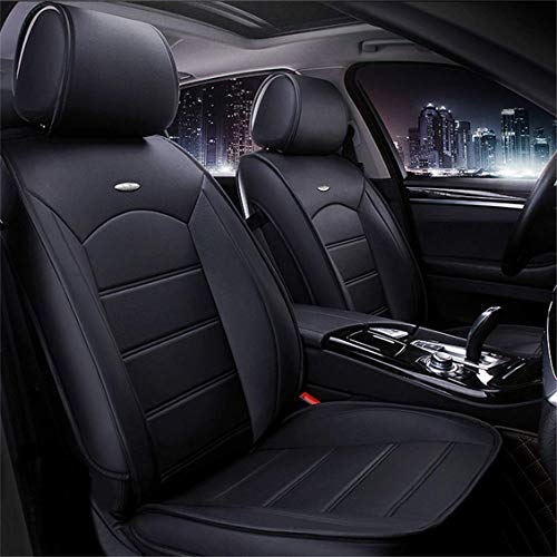 Cubiertas de Cuero Asiento de Coche,para Opel Astra K Grandland x Insignia Negro Cuero de PU Impermeable Cómoda Cubiertas de Asiento