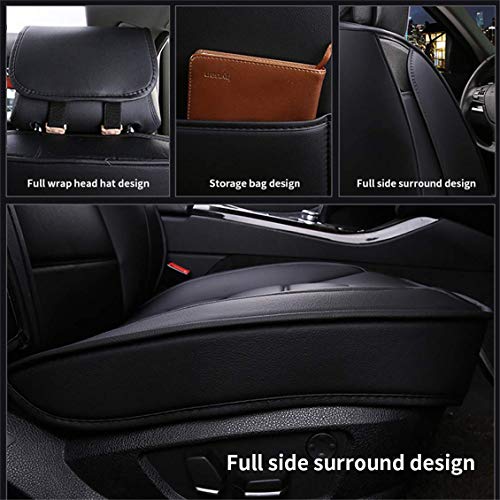 Cubiertas de Cuero Asiento de Coche,para Opel Astra K Grandland x Insignia Negro Cuero de PU Impermeable Cómoda Cubiertas de Asiento