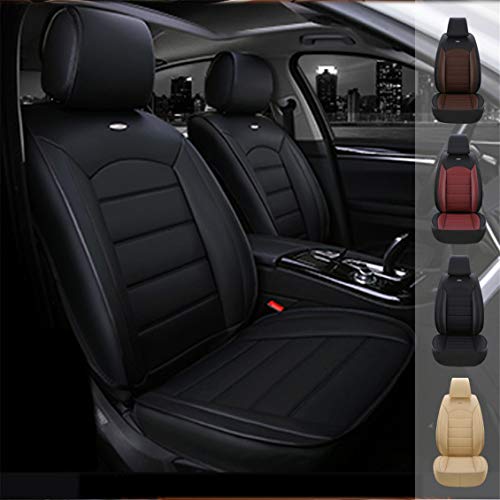 Cubiertas de Cuero Asiento de Coche,para Opel Astra K Grandland x Insignia Negro Cuero de PU Impermeable Cómoda Cubiertas de Asiento