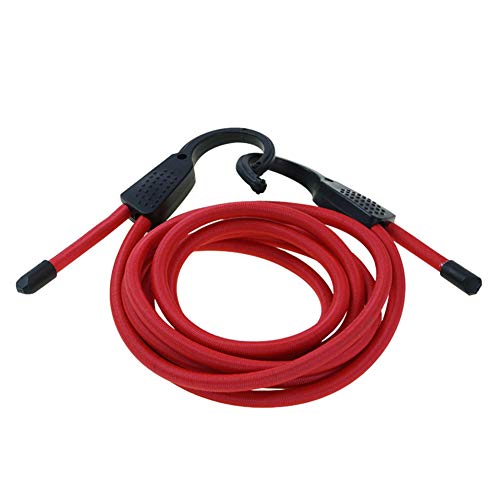 Cuerda de equipaje de coche, Cordón elástico ajustable para coche, Cuerda de Sujeción, Cuerdas elásticas de goma con gancho para coche Camper Troncos de camping 1,5/3M