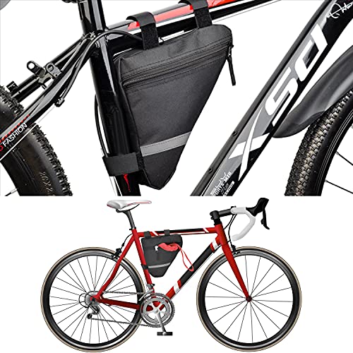 Cuerda de Remolque de Bicicleta,Correa de Tracción Elástica de Nailon para Padres e Hijos,Niños Ciclismo,Perro,MTB con Bolsa de Cuadro (Rojo)