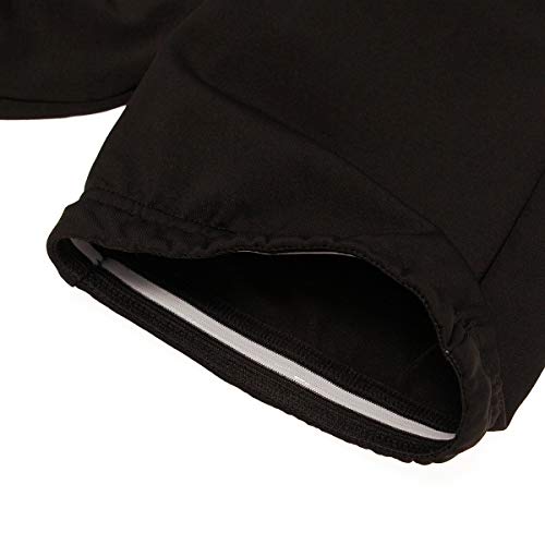 CYCEARTH Men Cycling Winter Thermal Fleece Warm Leg Warmers Windproof MTB Road Bike Legs Covers Sport Bicycle (Full Black,Medium)