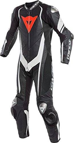 Dainese Kyalami Perforado 1-PC Traje Negro/Blanco/Blanco 46  Euro/36  EE. UU.