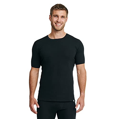 DANISH ENDURANCE Men's Merino T- Shirt 1 Pack XL Black 1-Pack