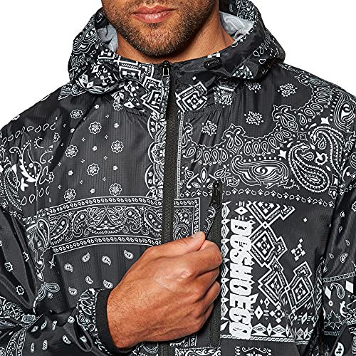 DC Dagup Print Pack Chaqueta para hombre, Bandana Black, Small