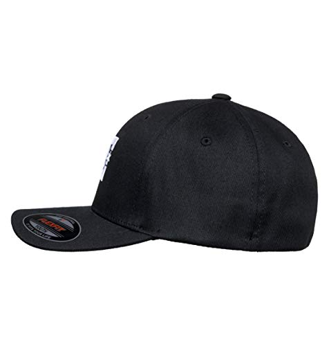 DC Shoes Cap Star-Gorra Flexfit para Chicos 8-16, Niños, 1SZ, Negro