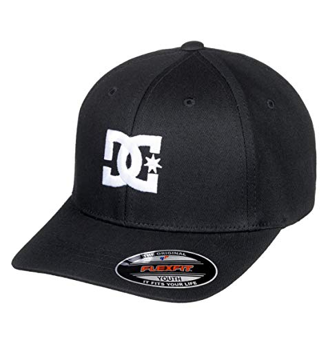 DC Shoes Cap Star-Gorra Flexfit para Chicos 8-16, Niños, 1SZ, Negro