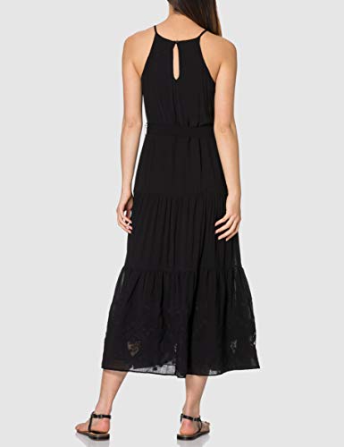 Desigual Chaleco de la Marca Jacksonville Vestido Casual, Negro, M para Mujer