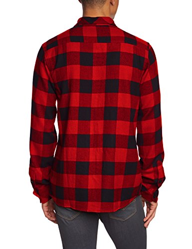 Dickies Streetwear Male Shirt Sacramento, Camisa Deportiva Para Hombre, Rojo, Mediano (M)