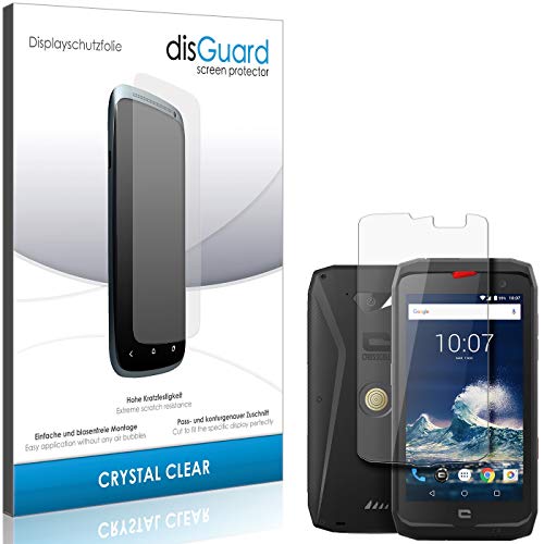 disGuard® Protector de Pantalla [Crystal Clear] compatibile con Crosscall Action-X3 [2 Piezas] Cristal, Transparente, Invisible, Anti-Arañazos, Anti-Huella Dactilar - Película Protectora