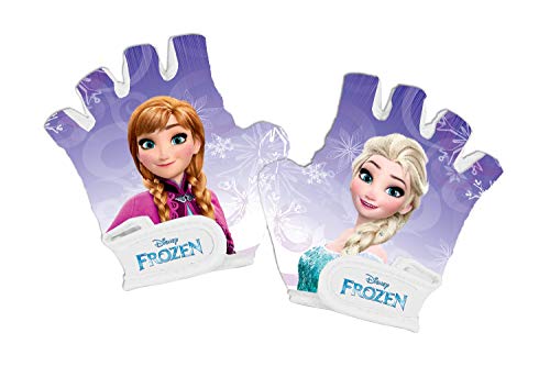 Disney Frozen Guantes de Ciclismo, Niñas, Morado, Extra-Small