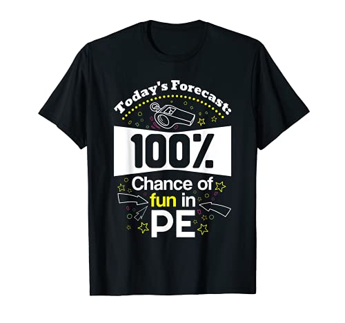 Divertido gimnasio maestro camisa educación física PE Camiseta