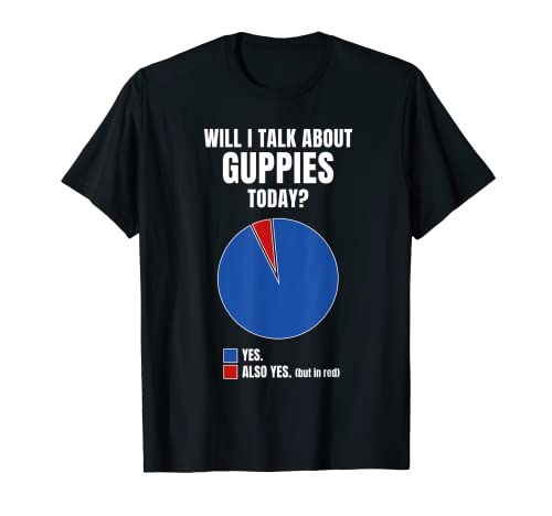 Divertido GUPPY Ropa Diagrama Cita Traje Regalo Guppy Camiseta
