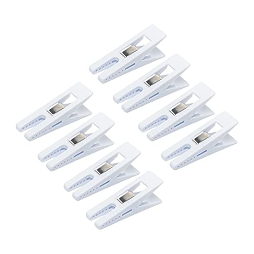 DIYexpert® 8 pinzas para la ropa Sturm 70 x 20 mm, pinzas multiusos, fabricadas en Alemania, color blanco