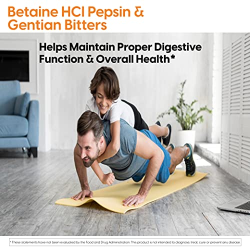 Doctor's Best - Betaine HCL, Pepsin y Gentian Bitters, 360 Cápsulas, sin gluten