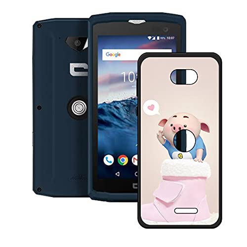 DQG Funda para Crosscall Action-X3, Carcasa Shell Negro Flexible Ultra Soft Slim Suave TPU Silicona Cover Gel Tapa Caso Case para (5.0") - OP54