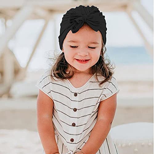 DRESHOW 5 PCS Sombreros y Gorras para Bebés Niño Niña Infantil Turbante Niño Bebé Nudo Sombrero Beanie Gorro