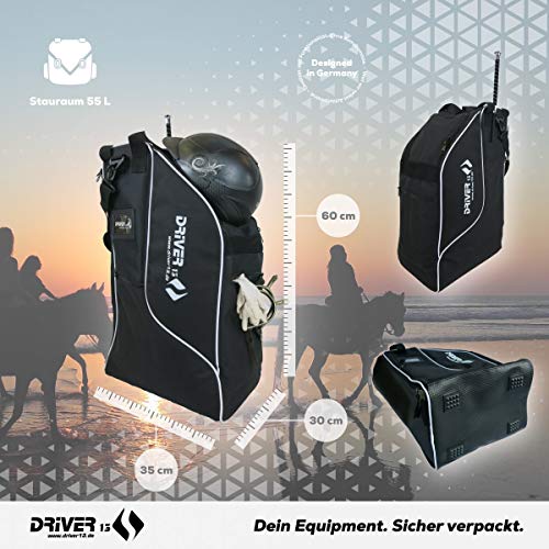 Driver13 ® Bolsa para Botas de Montar Bolsa para Botas de Lujo para Montar Bolsa para Botas Negro