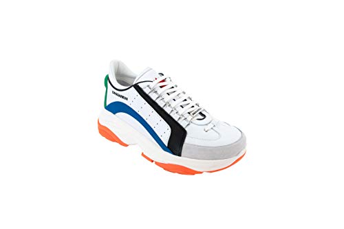 DSQUARED2 Bumpy 551 M1575 - Zapatillas para hombre Blanco Size: 46 EU Larga