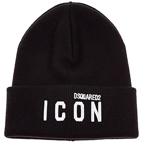 DSQUARED2 Hombre Icon Gorro Nero