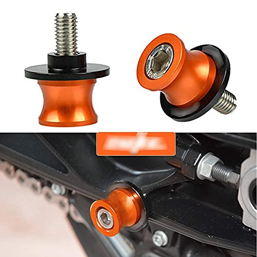 Duke 2pcs Diabolos M10 10mm Tornillos del Soporte para Duke 125 200 250 390 690 790 990 1290 / RC125 RC200 RC250 RC390 / 690 Duke R / 690 LC4 Supermoto LC4 Enduro / 690 SMC 690 SMC-R-Naranja