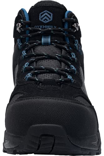 DURA-ANTISKID Botas de Seguridad Punta compuesta Hombre Botas de Trabajo SRC S1P Zapatos de Seguridad Zapatillas de Seguridad (Negro Azul,41EU)